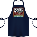 You're Looking at an Awesome Travel Agent Cotton Apron 100% Organic Navy Blue