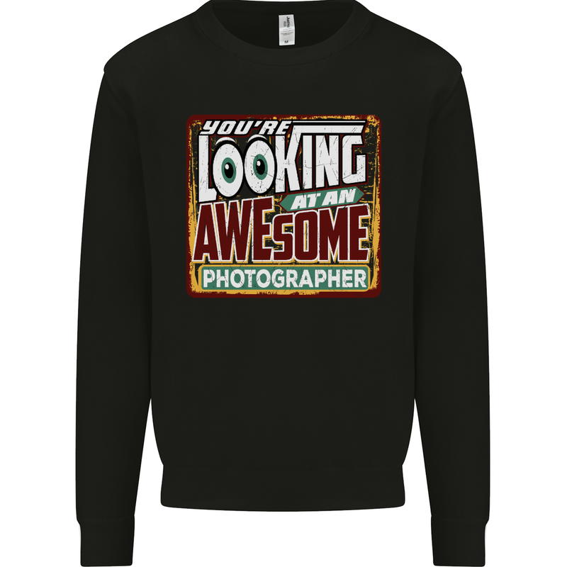 You're Looking at an Awesome Travel Agent Mens Sweatshirt Jumper Black