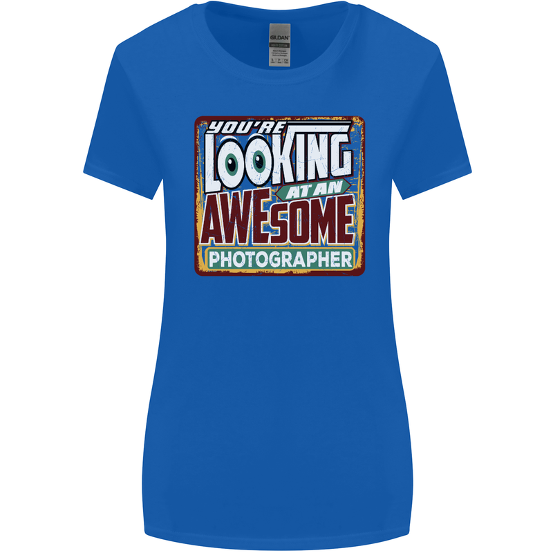You're Looking at an Awesome Travel Agent Womens Wider Cut T-Shirt Royal Blue