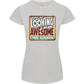 You're Looking at an Awesome Tree Surgeon Womens Petite Cut T-Shirt Sports Grey