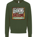 You're Looking at an Awesome Umpire Mens Sweatshirt Jumper Forest Green