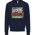 You're Looking at an Awesome Umpire Mens Sweatshirt Jumper Navy Blue
