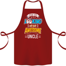 You're Looking at an Awesome Uncle Cotton Apron 100% Organic Maroon