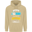 You're Looking at an Awesome Uncle Mens 80% Cotton Hoodie Sand