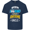 You're Looking at an Awesome Uncle Mens Cotton T-Shirt Tee Top Navy Blue