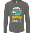 You're Looking at an Awesome Uncle Mens Long Sleeve T-Shirt Charcoal