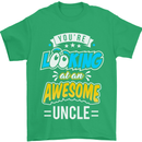 You're Looking at an Awesome Uncle Mens T-Shirt Cotton Gildan Irish Green