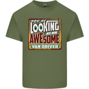 You're Looking at an Awesome Van Driver Mens Cotton T-Shirt Tee Top Military Green