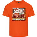 You're Looking at an Awesome Van Driver Mens Cotton T-Shirt Tee Top Orange