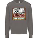 You're Looking at an Awesome Van Driver Mens Sweatshirt Jumper Charcoal