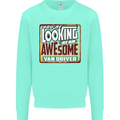You're Looking at an Awesome Van Driver Mens Sweatshirt Jumper Peppermint