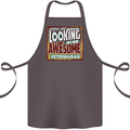 You're Looking at an Awesome Veterinarian Cotton Apron 100% Organic Dark Grey
