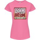 You're Looking at an Awesome Vicar Womens Petite Cut T-Shirt Azalea