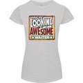 You're Looking at an Awesome Waiter Womens Petite Cut T-Shirt Sports Grey