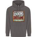 You're Looking at an Awesome Waitress Mens 80% Cotton Hoodie Charcoal