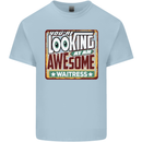 You're Looking at an Awesome Waitress Mens Cotton T-Shirt Tee Top Light Blue