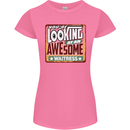 You're Looking at an Awesome Waitress Womens Petite Cut T-Shirt Azalea