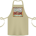 You're Looking at an Awesome Writer Cotton Apron 100% Organic Khaki