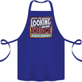 You're Looking at an Awesome Zoologist Cotton Apron 100% Organic Royal Blue