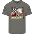 You're Looking at an Awesome Zoologist Mens Cotton T-Shirt Tee Top Charcoal