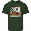 You're Looking at an Awesome Zoologist Mens Cotton T-Shirt Tee Top Forest Green