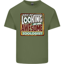 You're Looking at an Awesome Zoologist Mens Cotton T-Shirt Tee Top Military Green