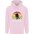 You're On Mute Funny Microphone Conference Childrens Kids Hoodie Light Pink