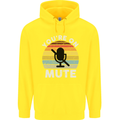 You're On Mute Funny Microphone Conference Childrens Kids Hoodie Yellow