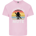 You're On Mute Funny Microphone Conference Kids T-Shirt Childrens Light Pink