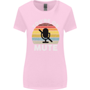 You're On Mute Funny Microphone Conference Womens Wider Cut T-Shirt Light Pink