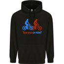 Your Pace or Mine Funny Cycling Cyclist Childrens Kids Hoodie Black
