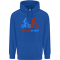 Your Pace or Mine Funny Cycling Cyclist Childrens Kids Hoodie Royal Blue