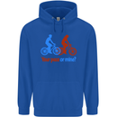 Your Pace or Mine Funny Cycling Cyclist Childrens Kids Hoodie Royal Blue
