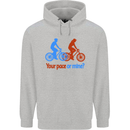 Your Pace or Mine Funny Cycling Cyclist Childrens Kids Hoodie Sports Grey