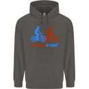 Your Pace or Mine Funny Cycling Cyclist Childrens Kids Hoodie Storm Grey