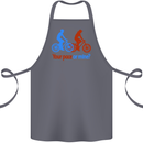 Your Pace or Mine Funny Cycling Cyclist Cotton Apron 100% Organic Steel