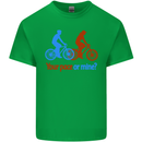 Your Pace or Mine Funny Cycling Cyclist Kids T-Shirt Childrens Irish Green