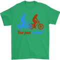 Your Pace or Mine Funny Cycling Cyclist Mens T-Shirt Cotton Gildan Irish Green