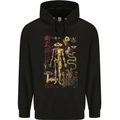Yugen Obscure Design Mens 80% Cotton Hoodie Black