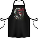 Yuki Onna Japanese Folklaw Gothic Halloween Cotton Apron 100% Organic Black