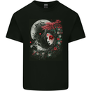 Yuki Onna Japanese Folklaw Gothic Halloween Kids T-Shirt Childrens Black