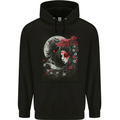 Yuki Onna Japanese Folklaw Gothic Halloween Mens 80% Cotton Hoodie Black