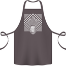 Zebra LSD Magic Mushrooms Hallucinogenic Cotton Apron 100% Organic Dark Grey
