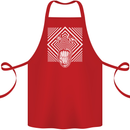 Zebra LSD Magic Mushrooms Hallucinogenic Cotton Apron 100% Organic Red