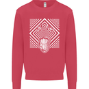 Zebra LSD Magic Mushrooms Hallucinogenic Kids Sweatshirt Jumper Heliconia
