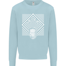Zebra LSD Magic Mushrooms Hallucinogenic Kids Sweatshirt Jumper Light Blue