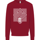 Zebra LSD Magic Mushrooms Hallucinogenic Kids Sweatshirt Jumper Red
