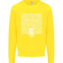 Zebra LSD Magic Mushrooms Hallucinogenic Kids Sweatshirt Jumper Yellow