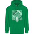 Zebra LSD Magic Mushrooms Hallucinogenic Mens 80% Cotton Hoodie Irish Green
