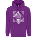 Zebra LSD Magic Mushrooms Hallucinogenic Mens 80% Cotton Hoodie Purple